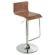 Mesa Barstool, Walnut Effect