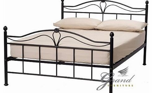 Exclusive Apollo French Style Black Double Metal Bed Frame King Size Bedstead (Double)