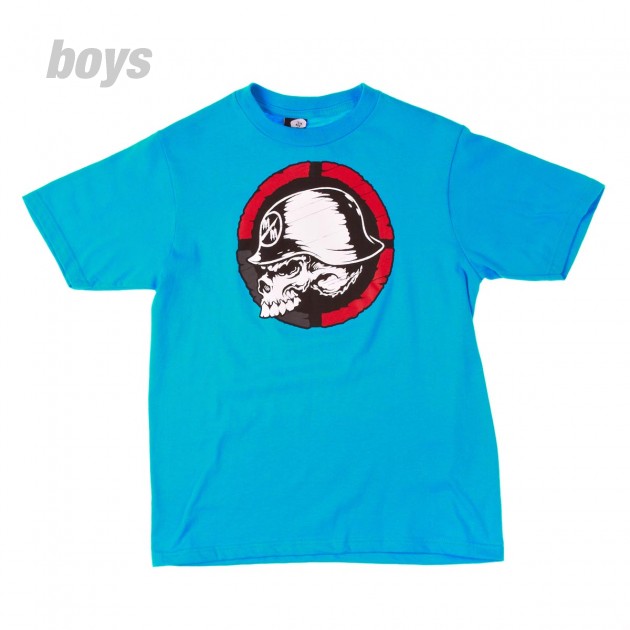 Boys Metal Mulisha Quartered T-Shirt - Turquoise