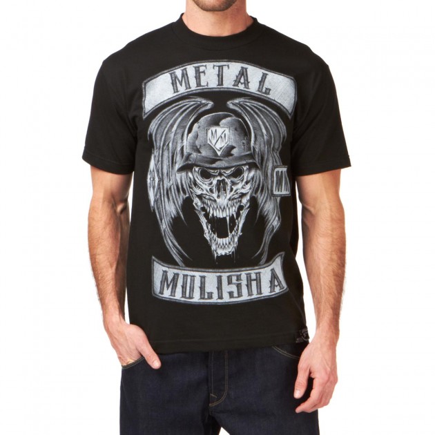 Mens Metal Mulisha Deegan Patches T-Shirt - Black