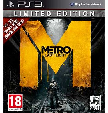 Metro Last Light Limited Edition PS3 Game