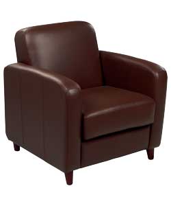 metro Leather Chair - Chocolate