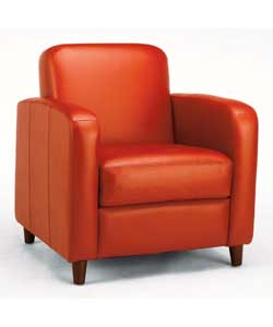 Leather Chair - Red