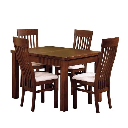 Metro Oak Dining Set (120cm extending table + 4 chairs)