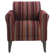 Occasional chair, Plum stripe