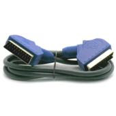 1.2m Gold Plated Scart Lead (Blue)
