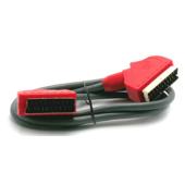 1.2m Gold Plated Scart Lead (Red)