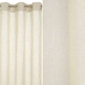 Eyelet Voile Panel, Natural, W140 x Drop 150cm