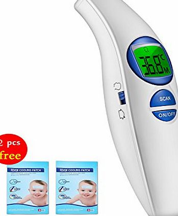 Meyoung Digital Baby Thermometer Meyoung Medical Non Contact Infrared Forehead Thermometer Dual Model Object amp; Body Temperature Thermometers for Baby, Infant, Adult, Bath, Milk, Room with Fever Alarm