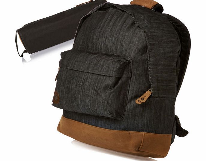 Mi-Pac Denim Backpack   Pencil Case - Black