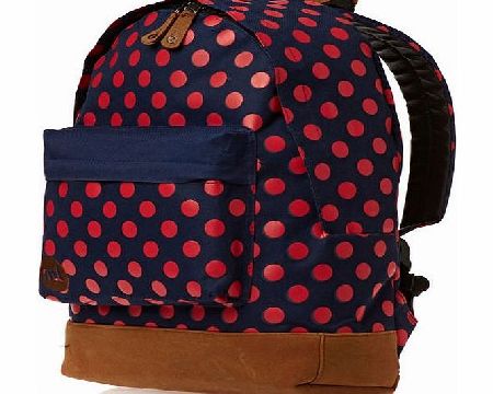 Mi-Pac Polka Backpack - Navy/red