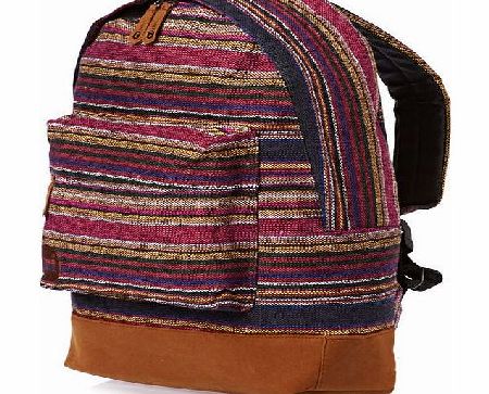 Mi-Pac Premium Peruvian Stripe Backpack - Dark