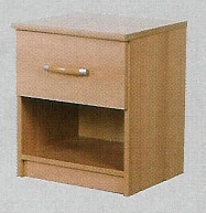 Miami 1 Drawer Bedside