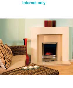 Miami Ivory Marfell Fireplace and Electric Fire
