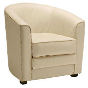 Miami Leather Chair, Ivory