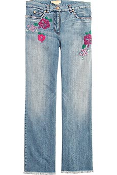 Hibiscus Cropped Jeans