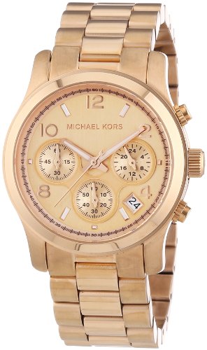 Michael Kors Ladies Rose Gold Chronograph Bracelet Watch MK5128