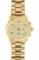 Runway gold-tone chronograph luxe watch