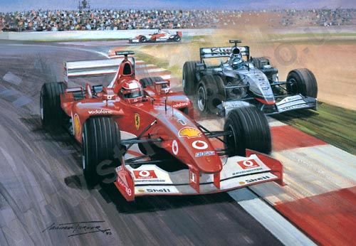 2002 Championship Clincher - Michael Schumacher Print