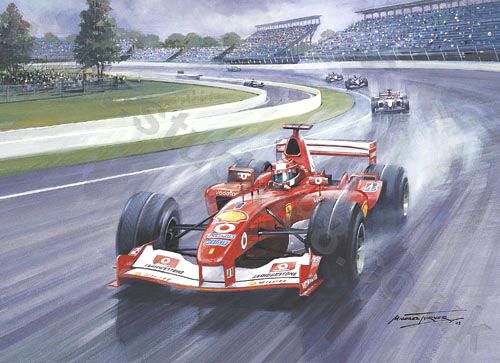 Michael Turner Record Breaker - Michael Schumacher Print