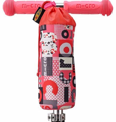 Micro Scooters Bottle Holder/Cooler: Micro Word Coral Pink
