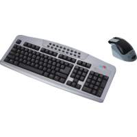 Micro Direct MD Silver/black RF Wireless Desktop Multimedia Keyboard & Mouse PS/2