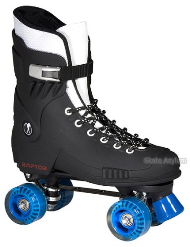 Micro Raptor Quad Roller Skates - Black - Size UK5