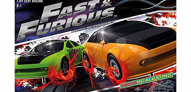 Micro Scalextric G1092 Fast amp; Furious 1:64 Scale Race Set