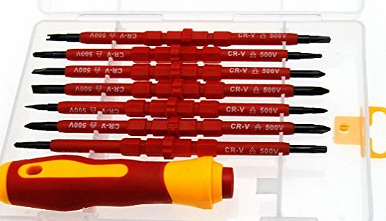 Micro Trader One Handle 7pcs Insulated Electrical Hand Screwdriver Tool