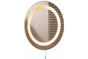 76025 / Oval Mirror Light With Pull Cord
