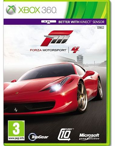 Microsoft Forza 4 (Kinect Compatible) on Xbox 360