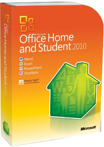 Microsoft Office Home and Student 2010 (3 Users, PC)