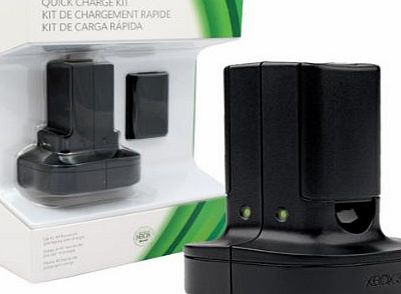 Microsoft Official Xbox 360 Quick Charge Kit - Black (Xbox 360)