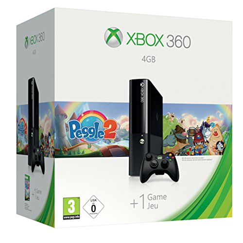 Microsoft UK Ltd Xbox 360 4GB Console with Peggle 2