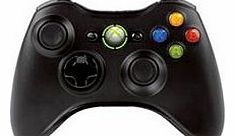 Microsoft Xbox 360 Official Wireless Controller - Black on