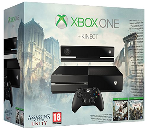 Xbox One Console with Kinect and Assassins Creed Unity