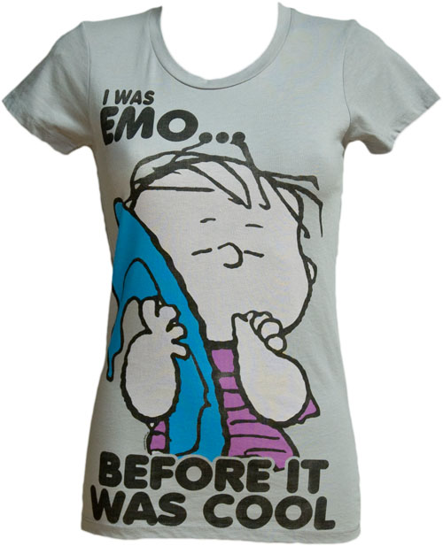 I Was Emo Before It Was Cool Ladies Snoopy T-Shirt from Mighty Fine