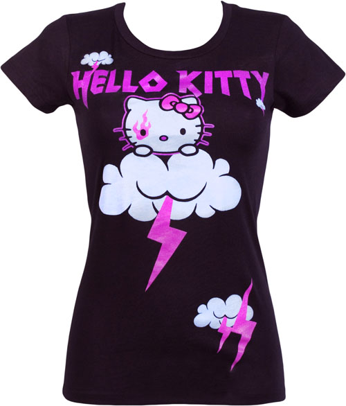 Ladies Hello Kitty Thunder and Lightning T-Shirt from Mighty Fine