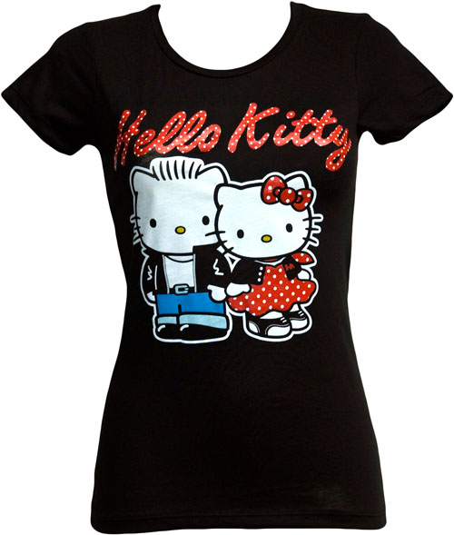 Rockabilly Hello Kitty Ladies T-Shirt from Mighty Fine