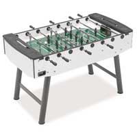 Fun Table Football Game Brushed Aluminium