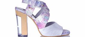 Miista Sarah lilac leather strappy heels