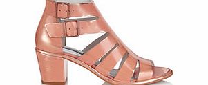 Miista Shona pink distressed leather sandals