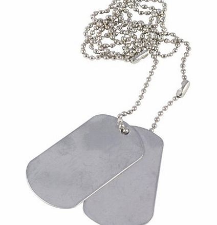 Army Style Dog Tags - Silver