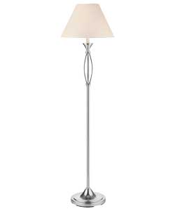 Milan Floor Lamp - Brushed Chrome