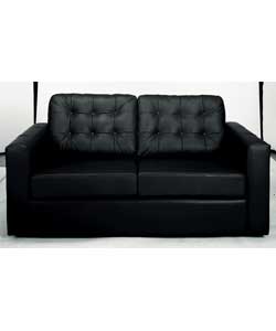 Milan Large Sofa Black