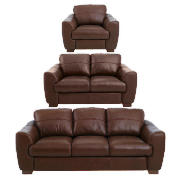large sofa, regular sofa & armchair, cognac