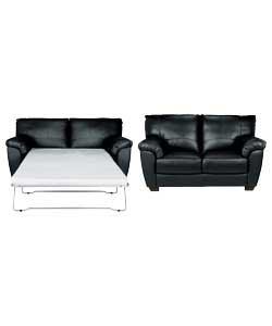 Sofabed and Regular Sofa - Black