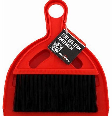 Brush Tent Dustpan Set - Red