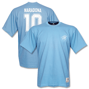 2008 Maradona Signature 10 Tee - Sky