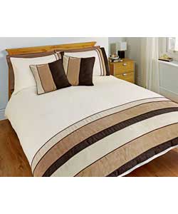 miller Suede Double Bed Set - Natural